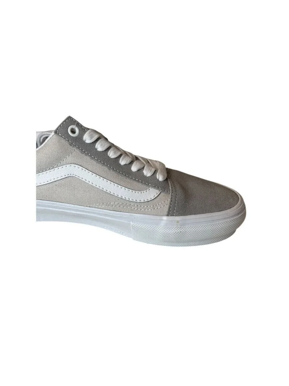 Men's Vans Old Skool Gray White Sneakers Size 7.5